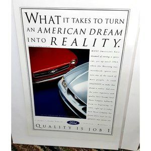 1964 Ford Mustang 1994 Mustang Print Ad vintage